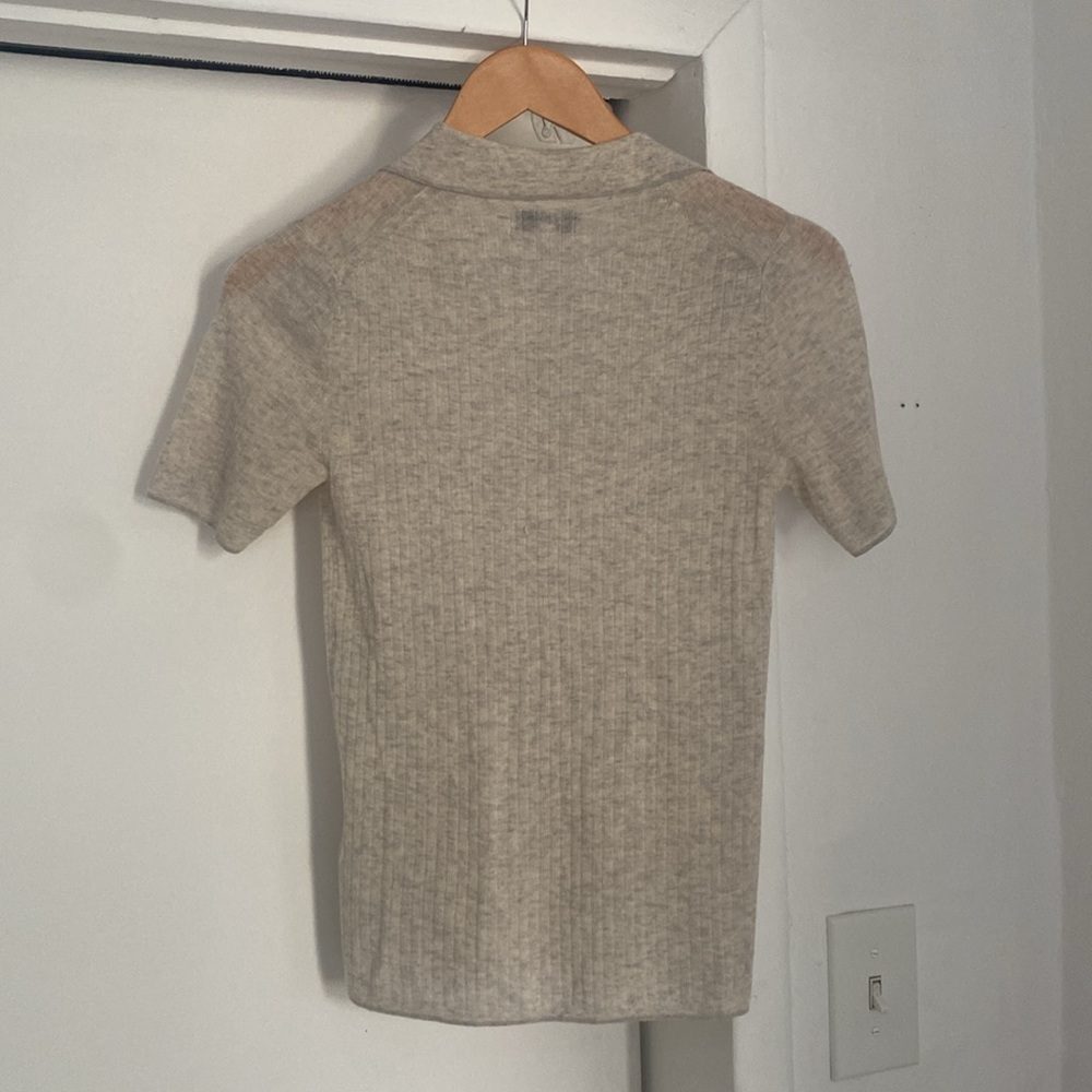 REISS Kelly Zip Wool & Cashmere-blend Sweater Top In Nocolor - Picture 7 of 9